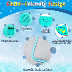 Baby Musical Play Mat with Animal Voice Piano Playing Carpet Music Game