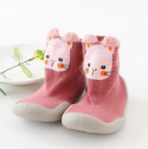 Unisex Anti-Slip Socks Shoes for Babies and Toddlers | Soft Rubber Sole, Breathable Knitted Design | Perfect for 6–24 Months