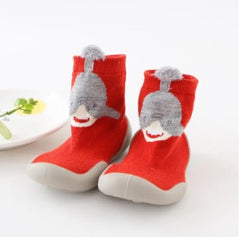 Unisex Anti-Slip Socks Shoes for Babies and Toddlers | Soft Rubber Sole, Breathable Knitted Design | Perfect for 6–24 Months