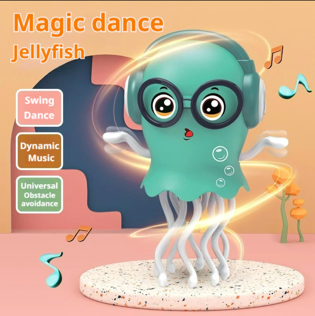 Dancing Jellyfish Toy Lighting Music Glasses Octopus Toy