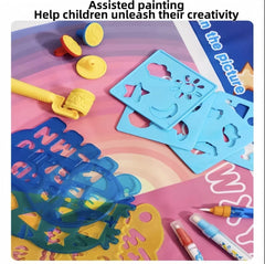 Magic Water Drawing Mat Painting Set Painting Reusable Large Painting